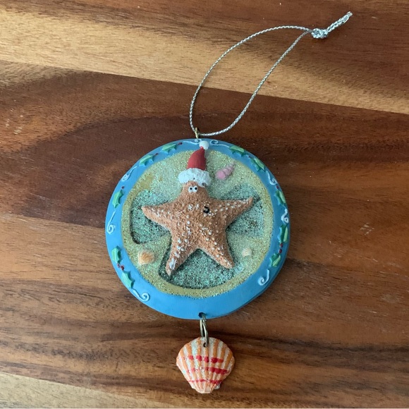 Starfish Santa Christmas Tree Ornament - Picture 1 of 3
